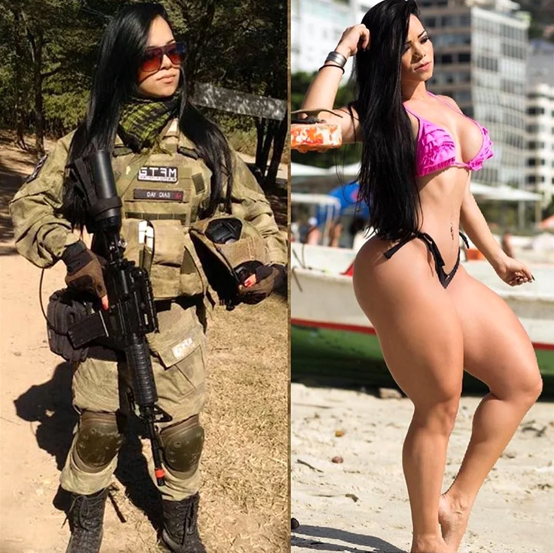 Девушка в военной форме США