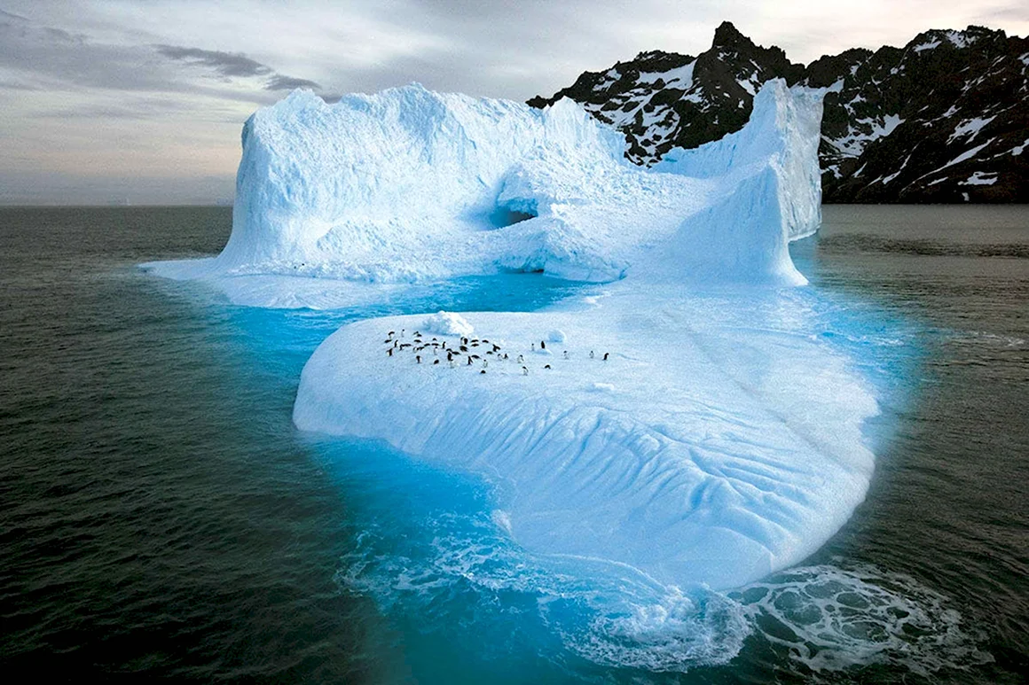 Айсберг отколовшийся от ледника Сан-Рафаэль