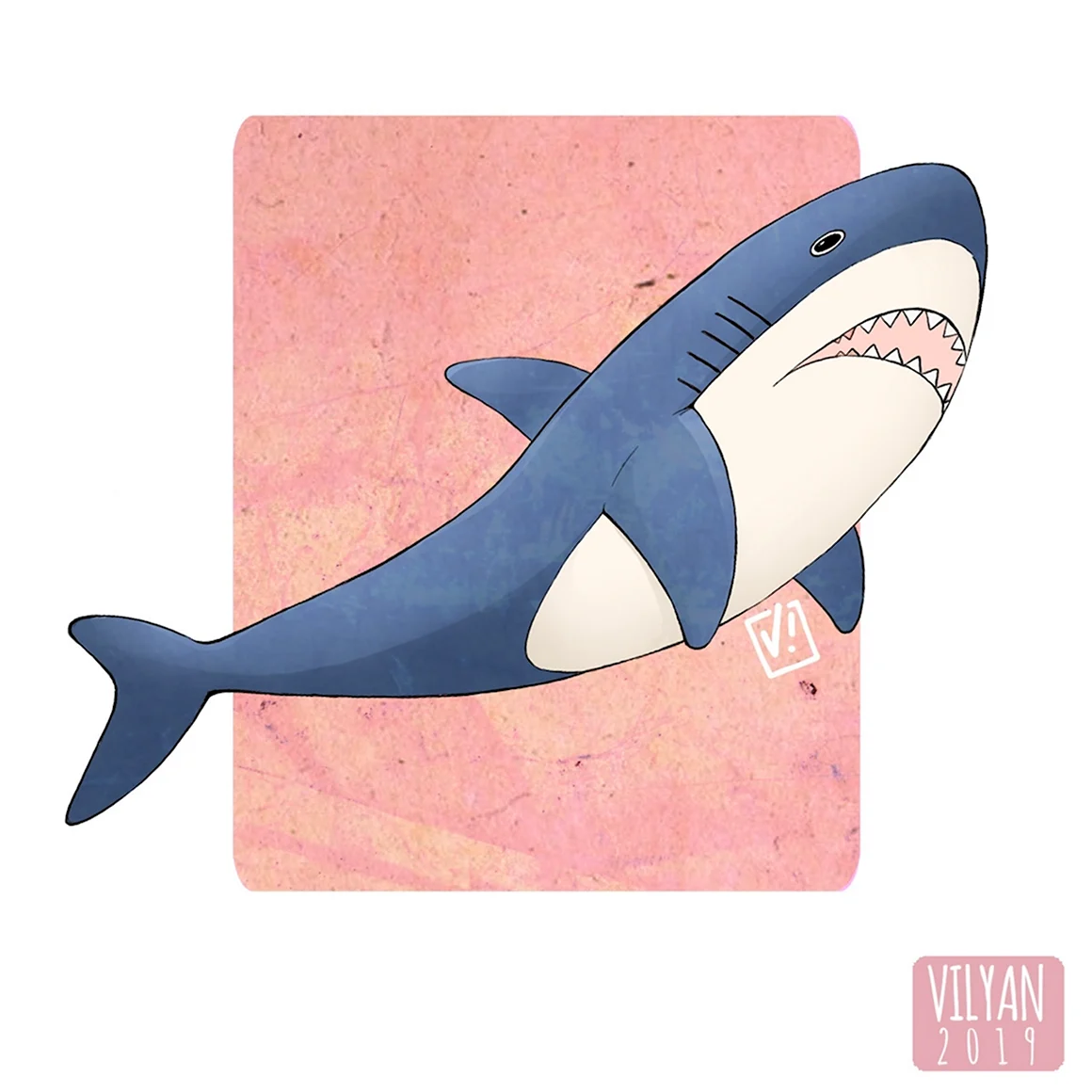 Акула из Икеи рисунок