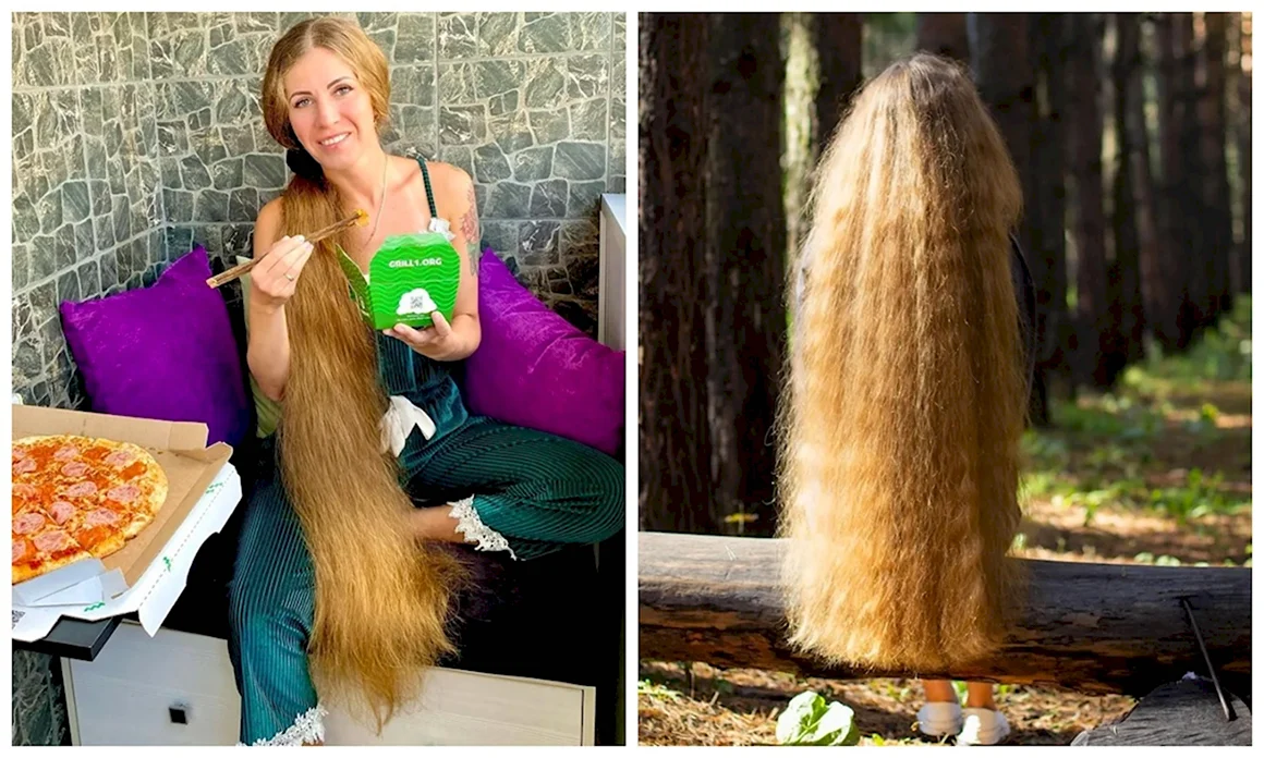 Алёна Мазаник длинные волосы