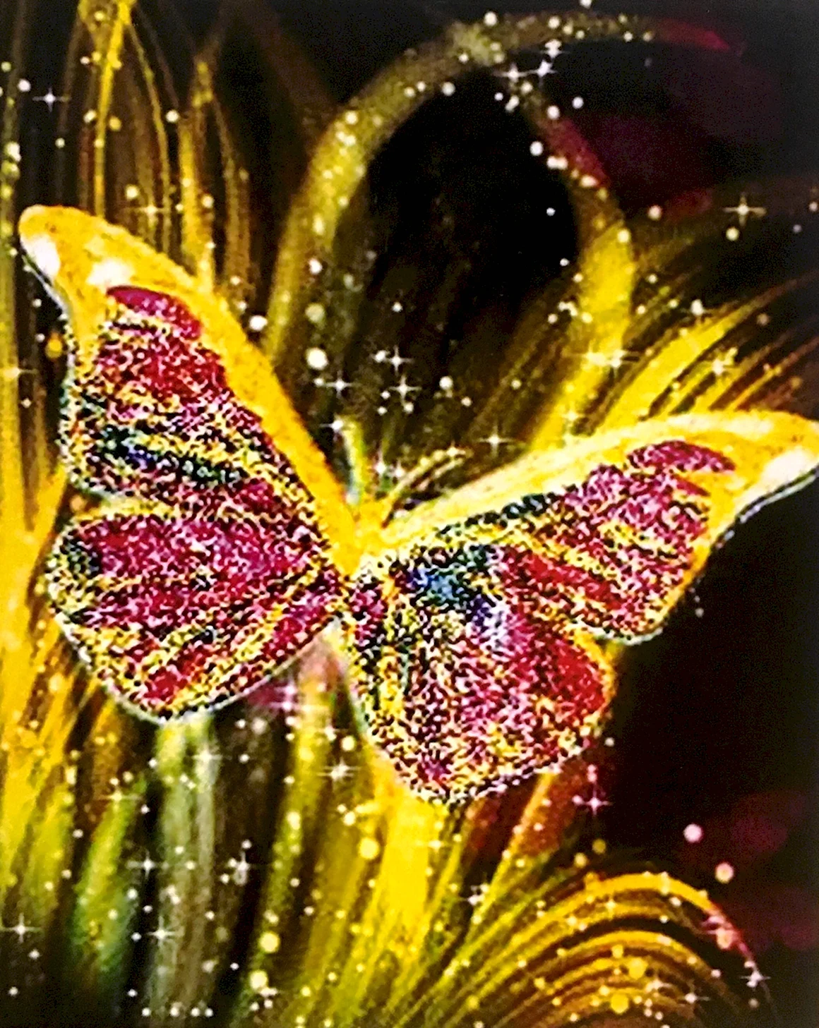 Алмазная мозаика 40х50 Asmar бабочки