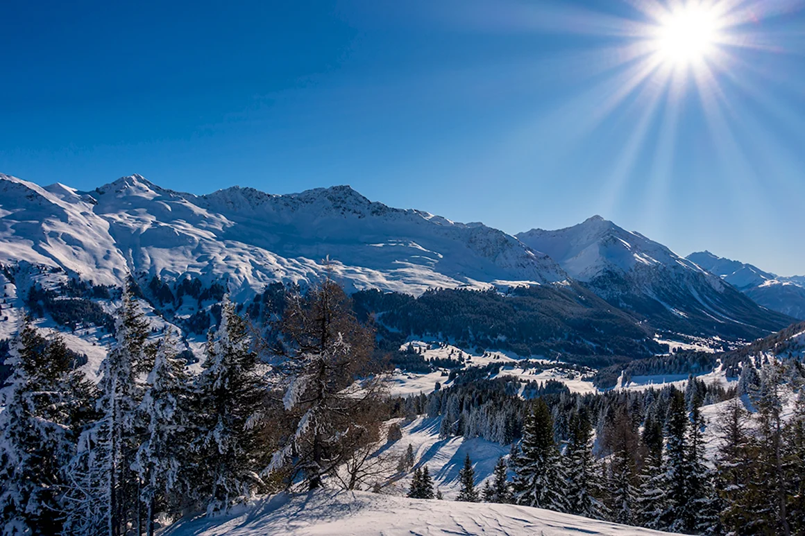 Альпы Швейцария зима