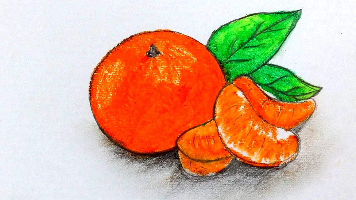 Апельсин для рисования