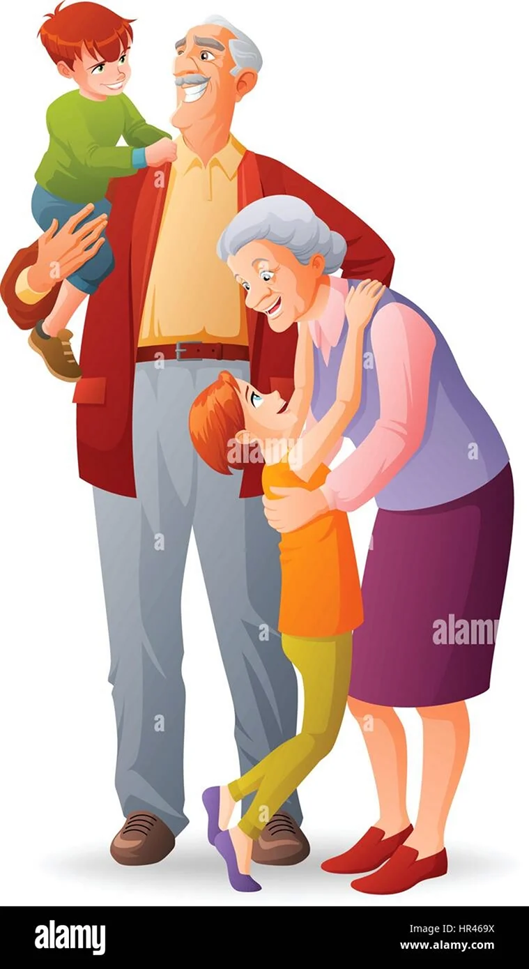 Бабушка дедушка и внуки