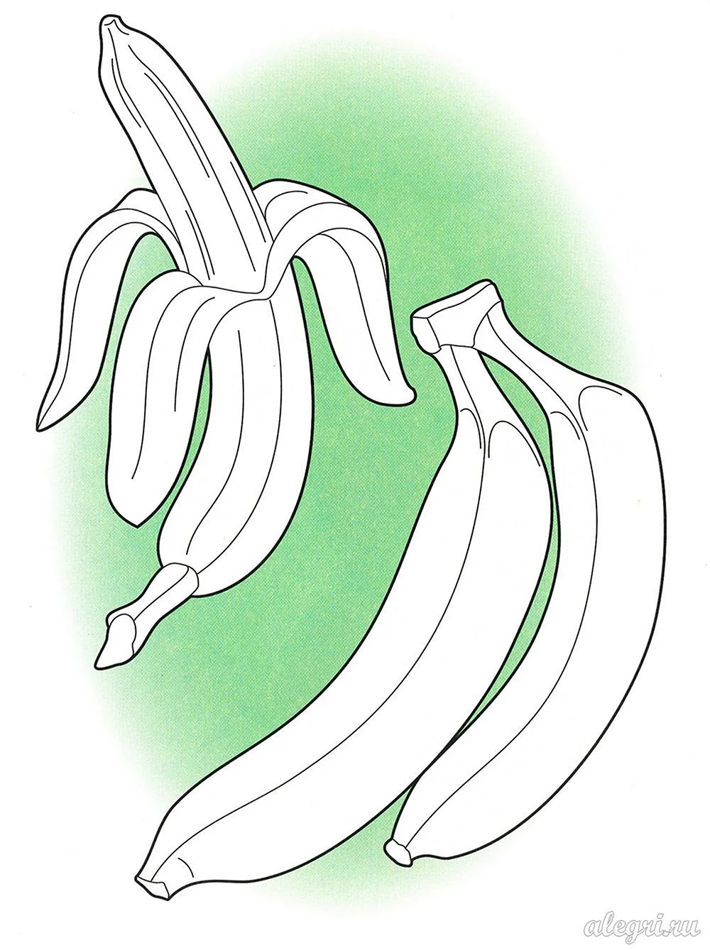 Банан плод рисунок