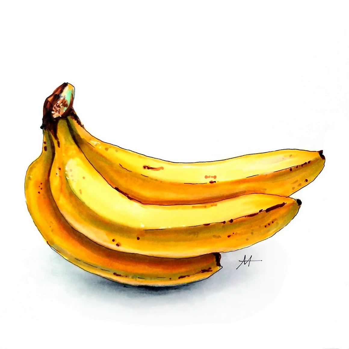Банан рисунок
