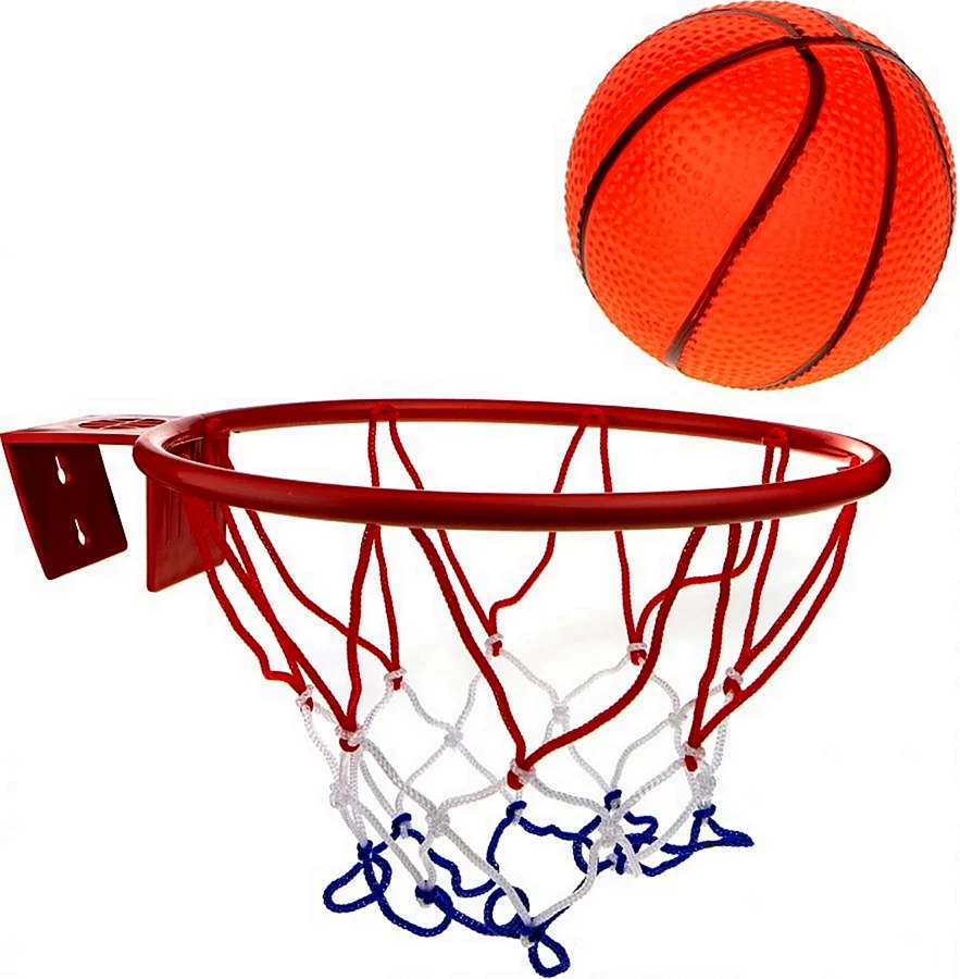 Баскетбольная рама с надувным баскетбольным мячом 2520 сетка арт.т20093