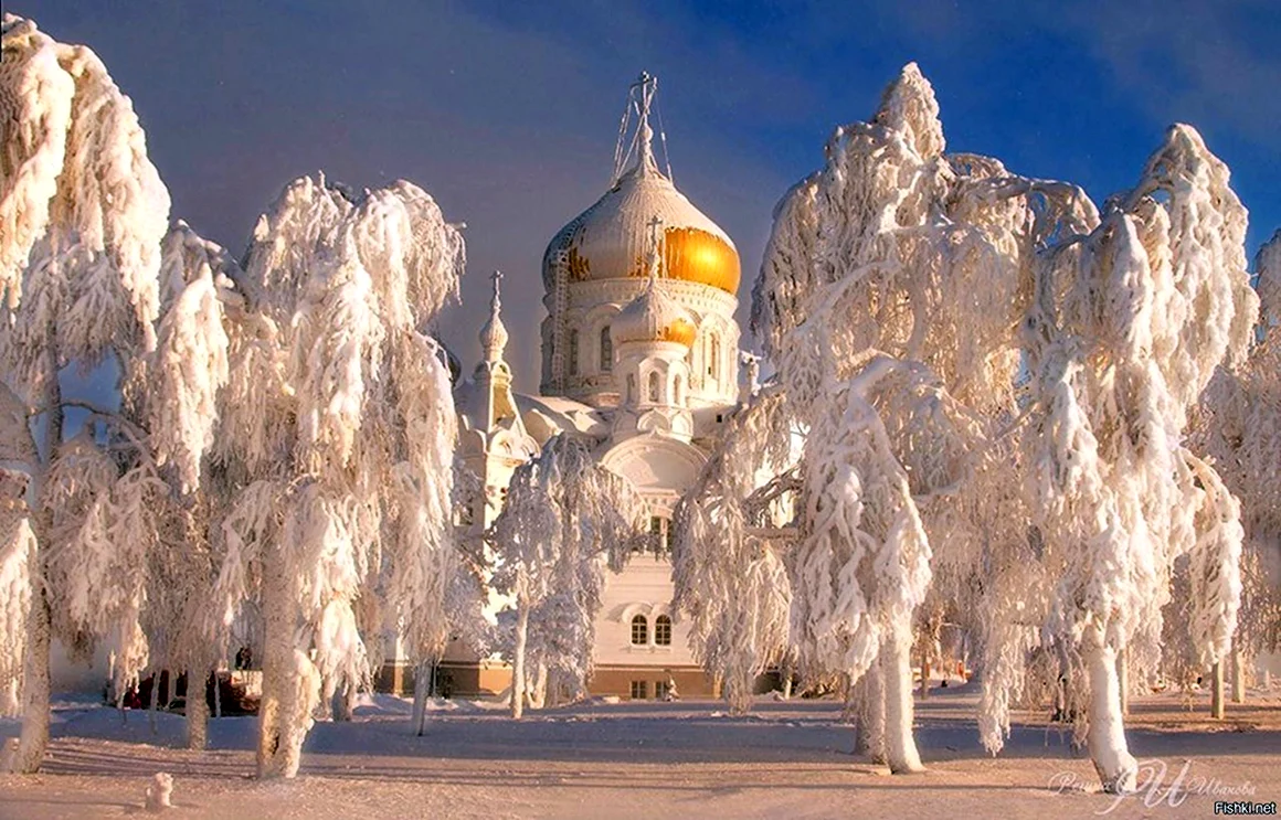 Белогорский монастырь Пермский край зимний