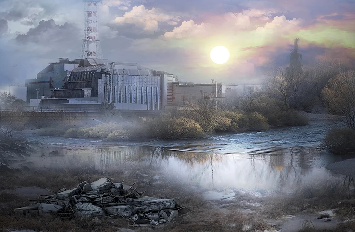Чернобыльская АЭС сталкер арт