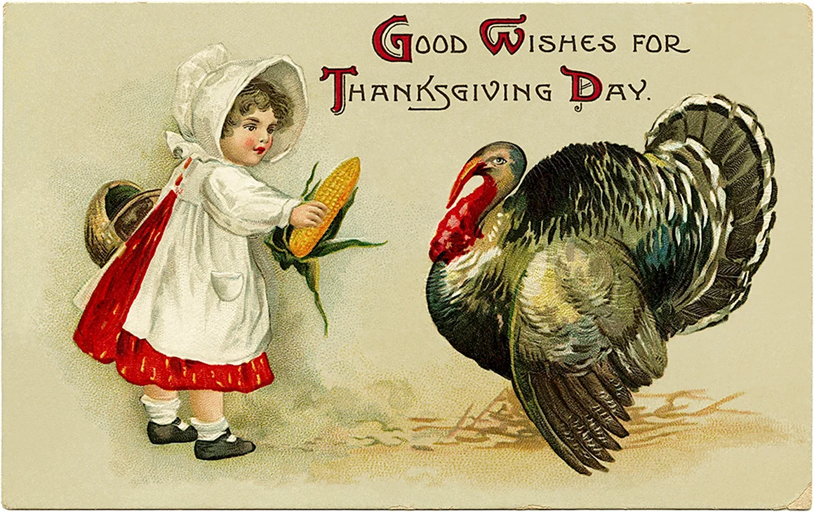 День Благодарения в США открытки
