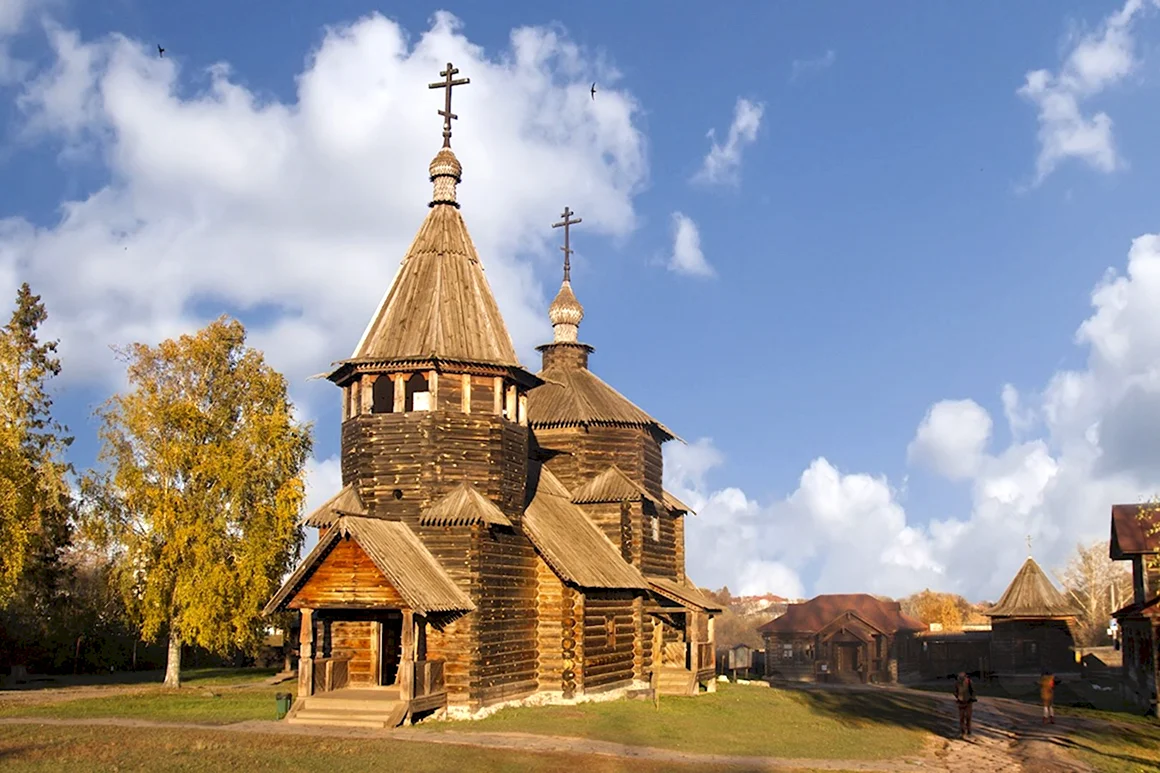 Деревянный храм Озерки Калужская область