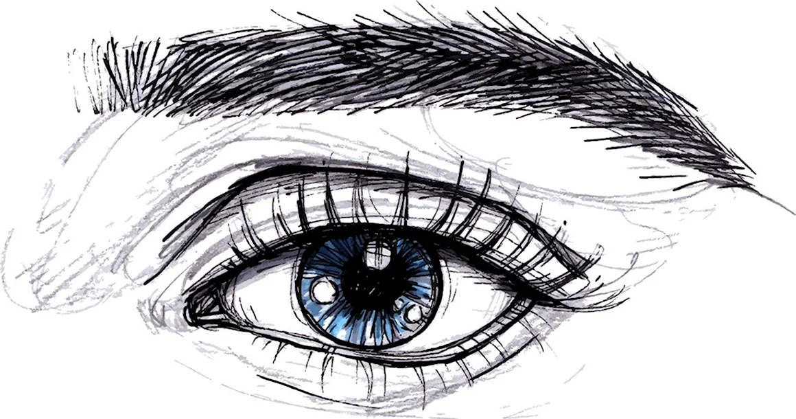 Детализация глаз рисунок