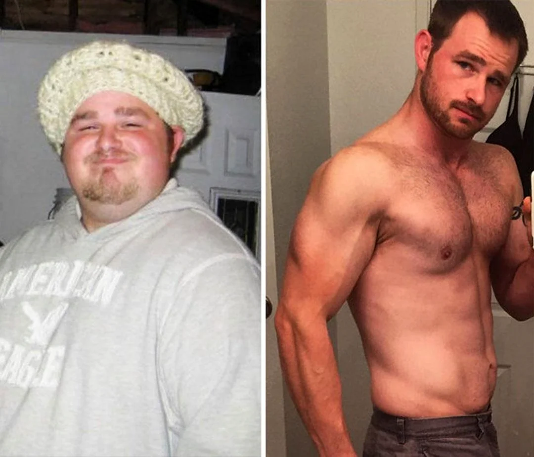 До и после похудения мужчины