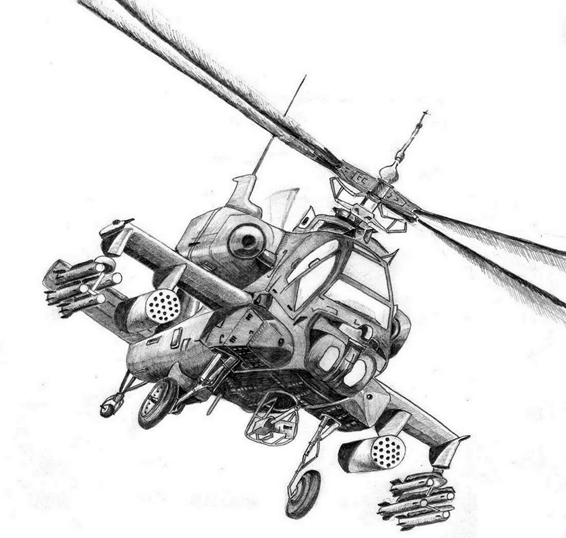 Эскиз вертолета