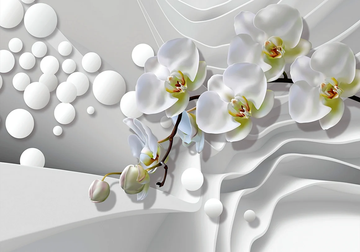 Фотообои Орхидея абстракт