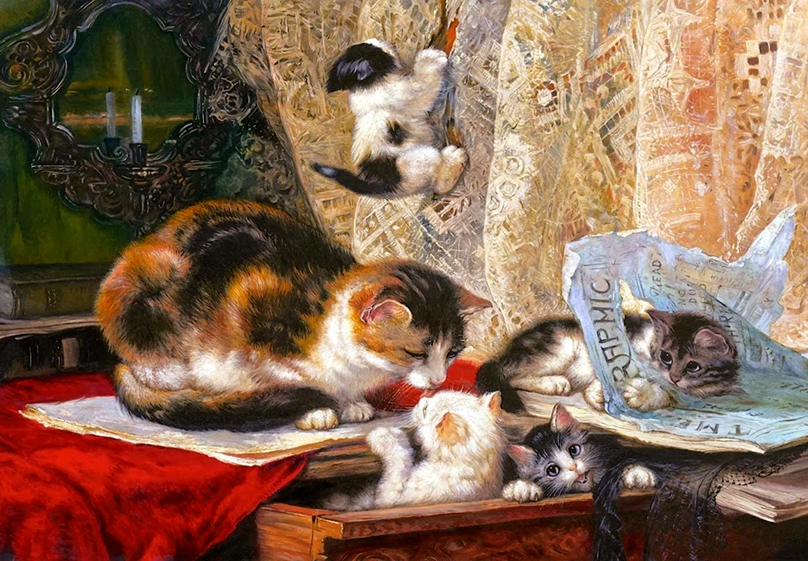 Генриетта Роннер Книп спящая кошка