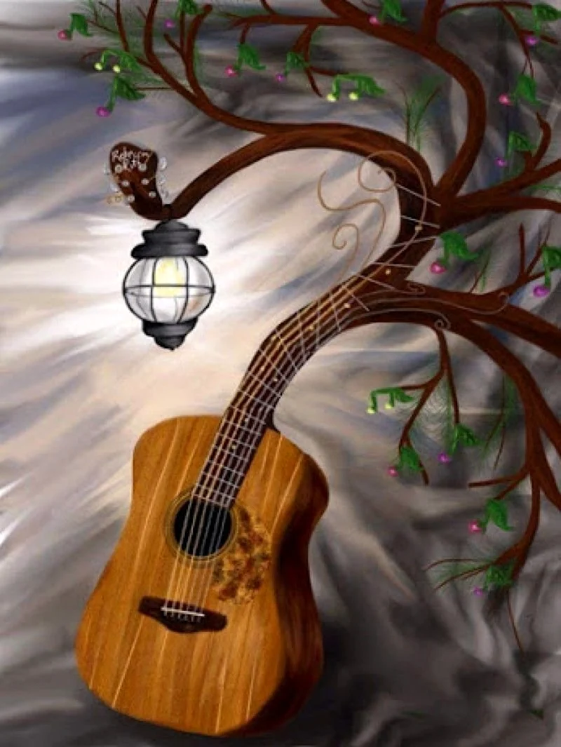 Гитара в лесу