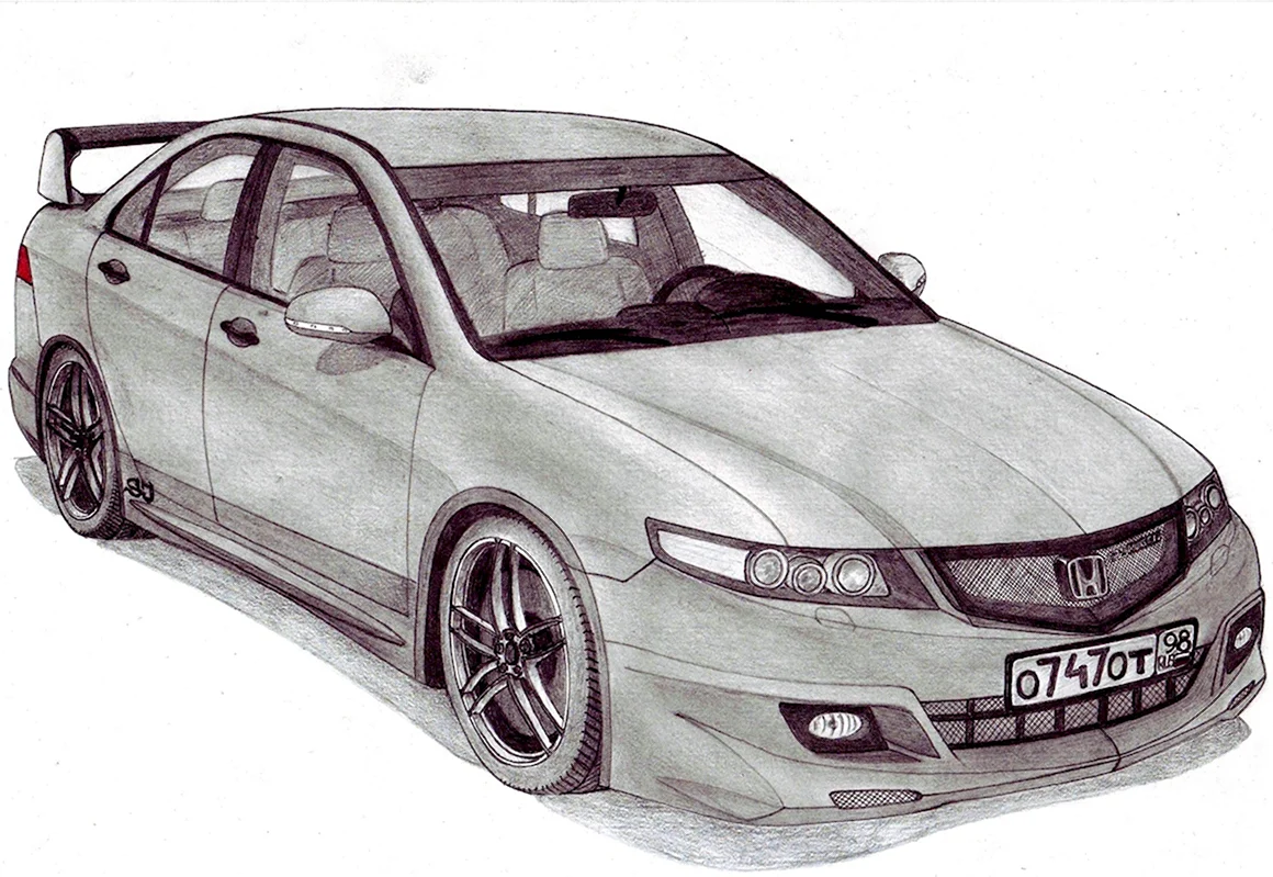 Honda Accord 7 рисунок