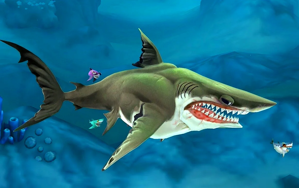 Hungry Shark World акулы