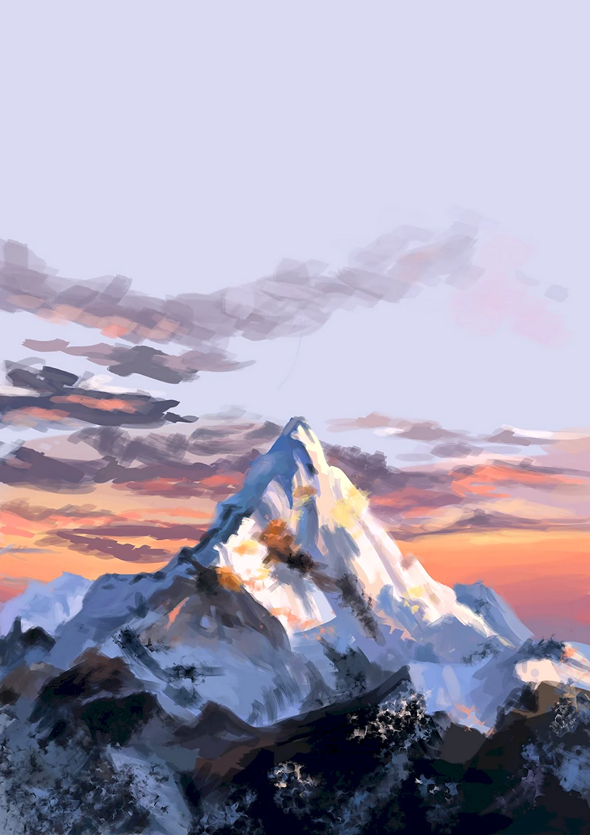Картина горы Эверест
