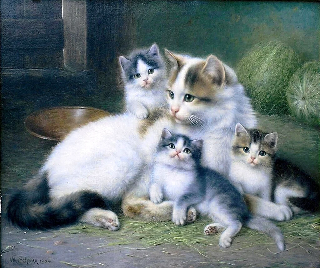 Художник швара Вильгельм коты