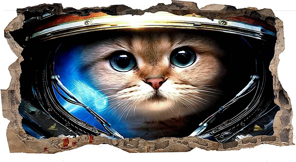 Кот космонавт аватарка