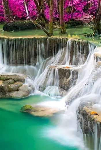 Красивая природа водопад