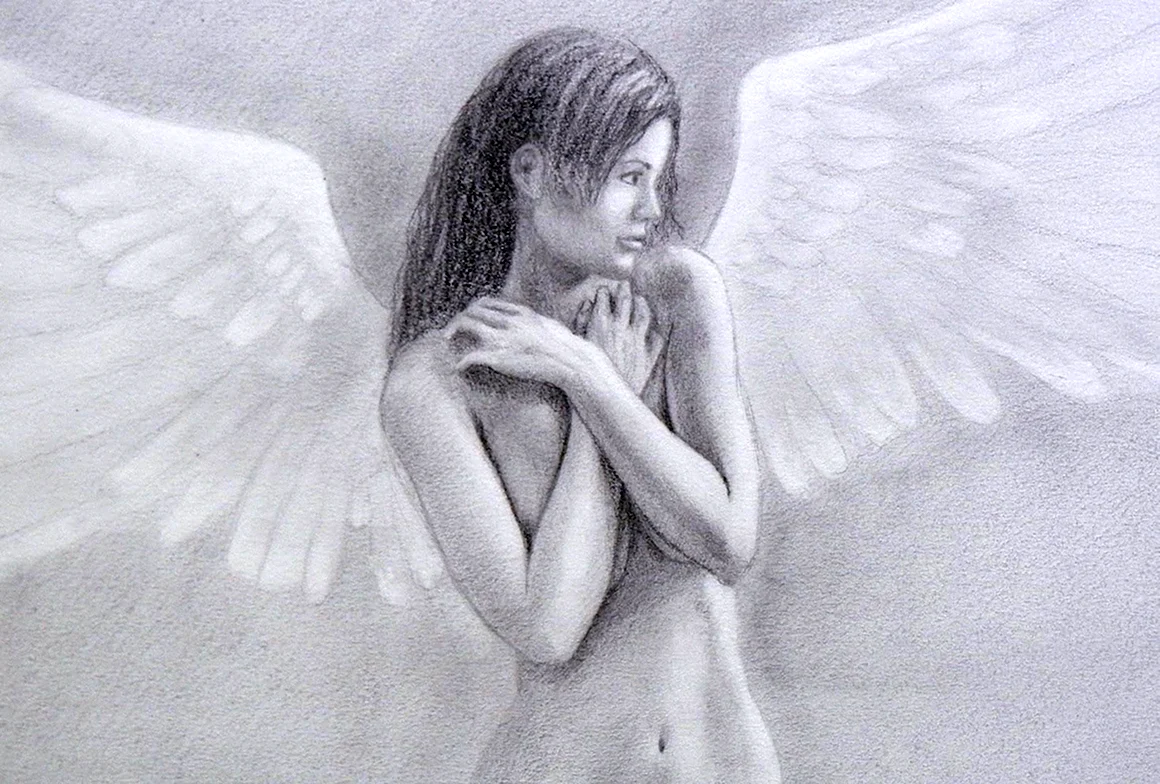 Красивый рисунок ангела