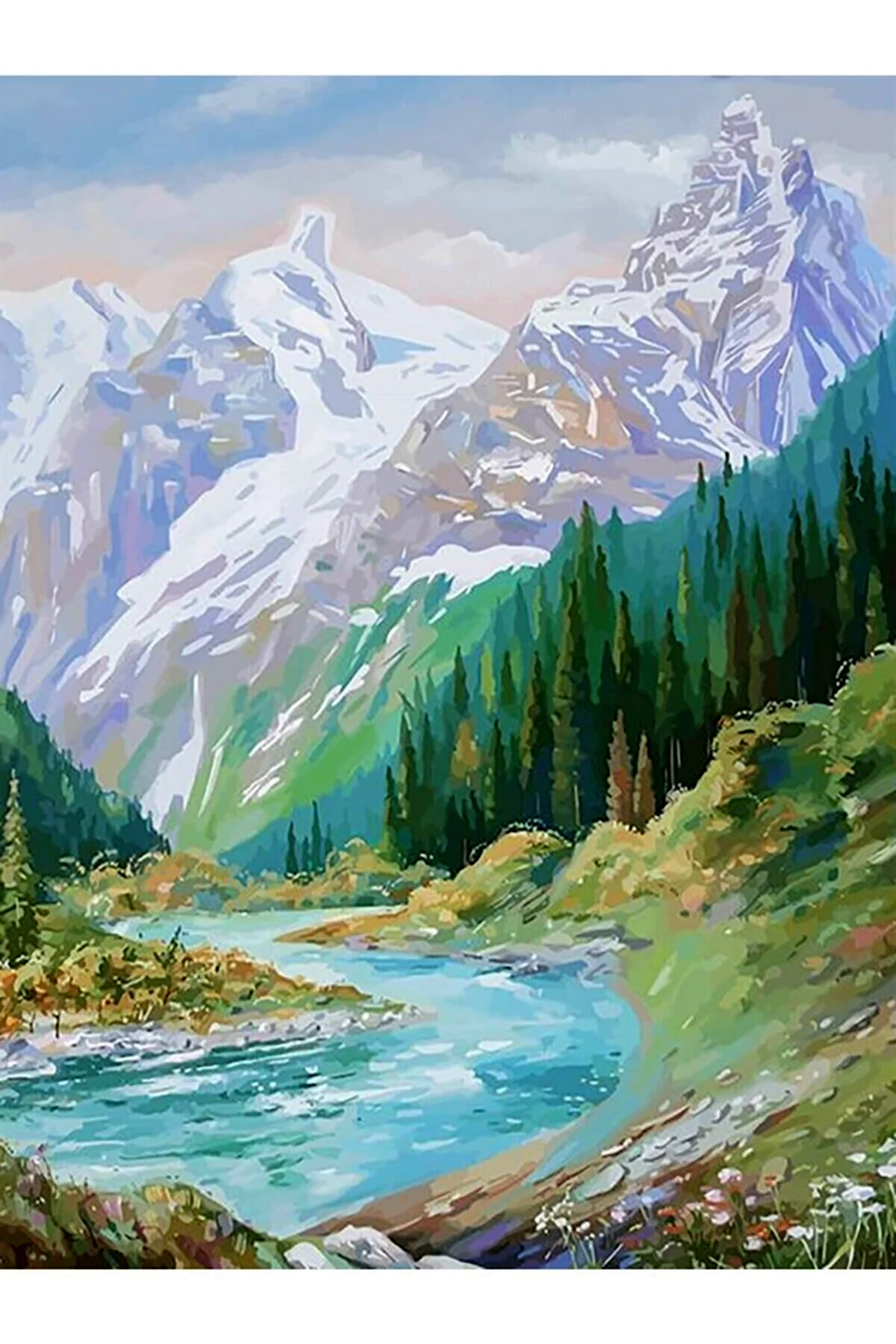 Кыргызские горы картина