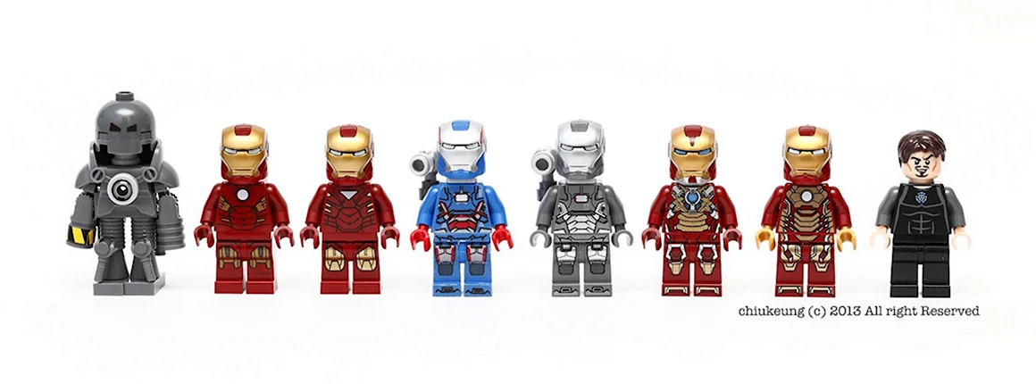 Лего Железный человек 3 минифигурки