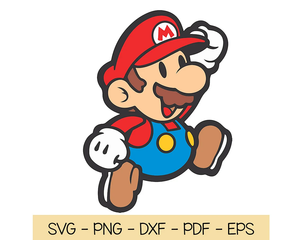 Марио персонаж игр прозрачный фон