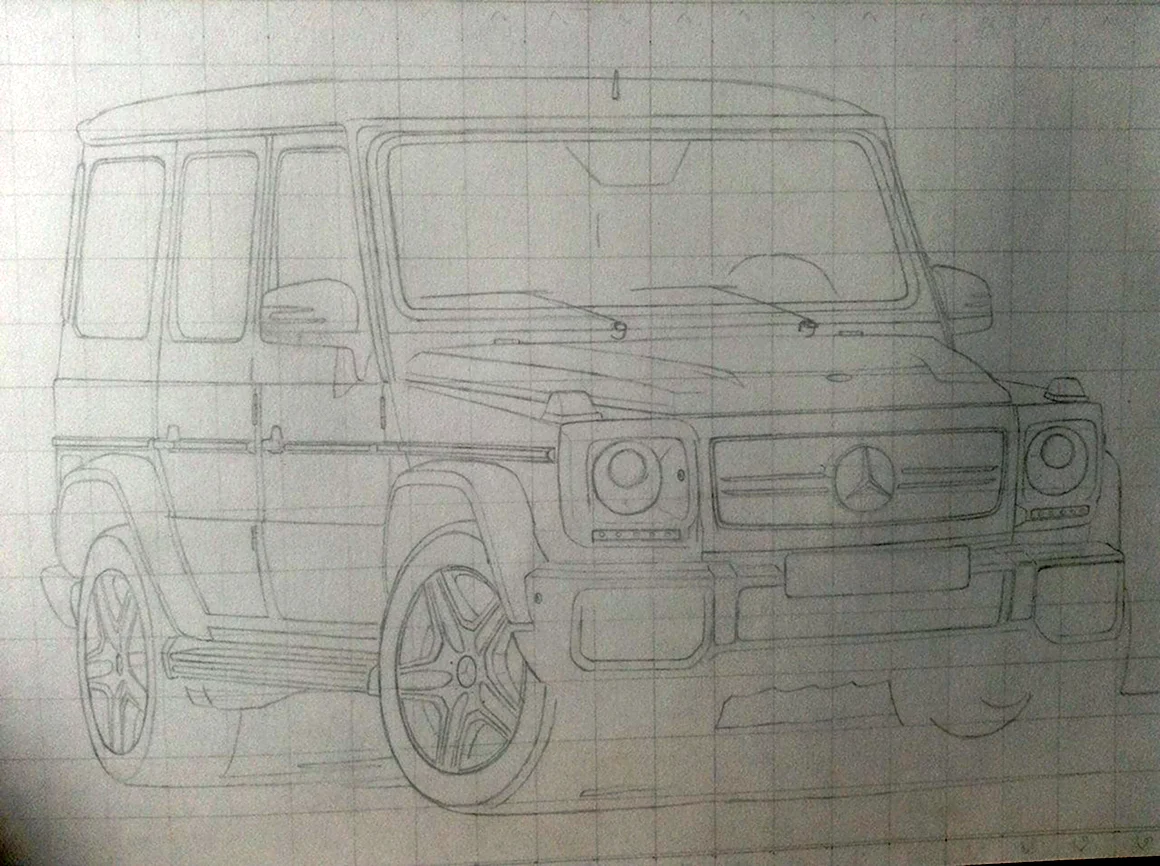 Mercedes-Benz g65 рисунок