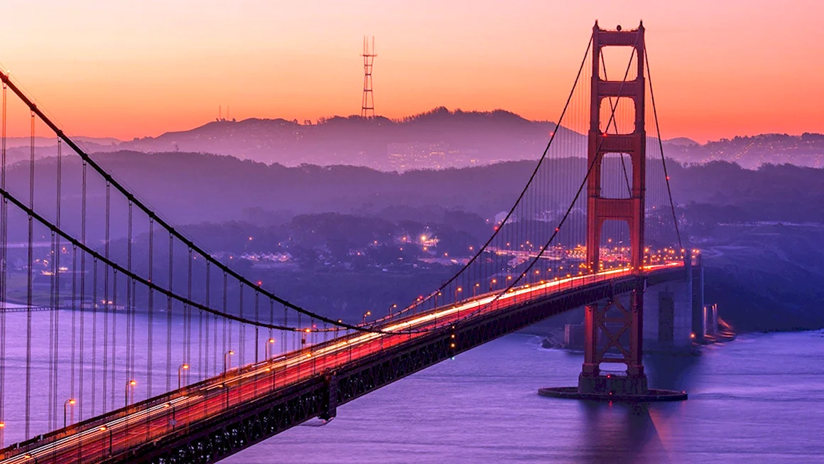 Мост золотые ворота Сан-Франциско Калифорния