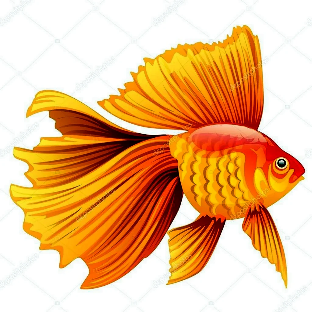 Наклейка золотые рыбки