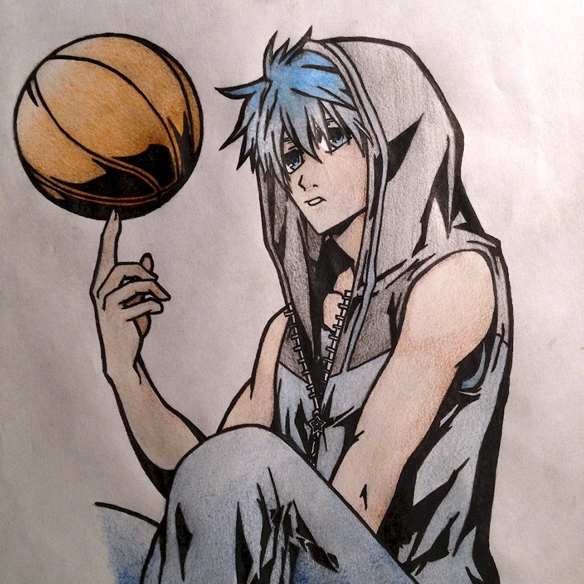 Нарисовать аниме баскетбол Куроко