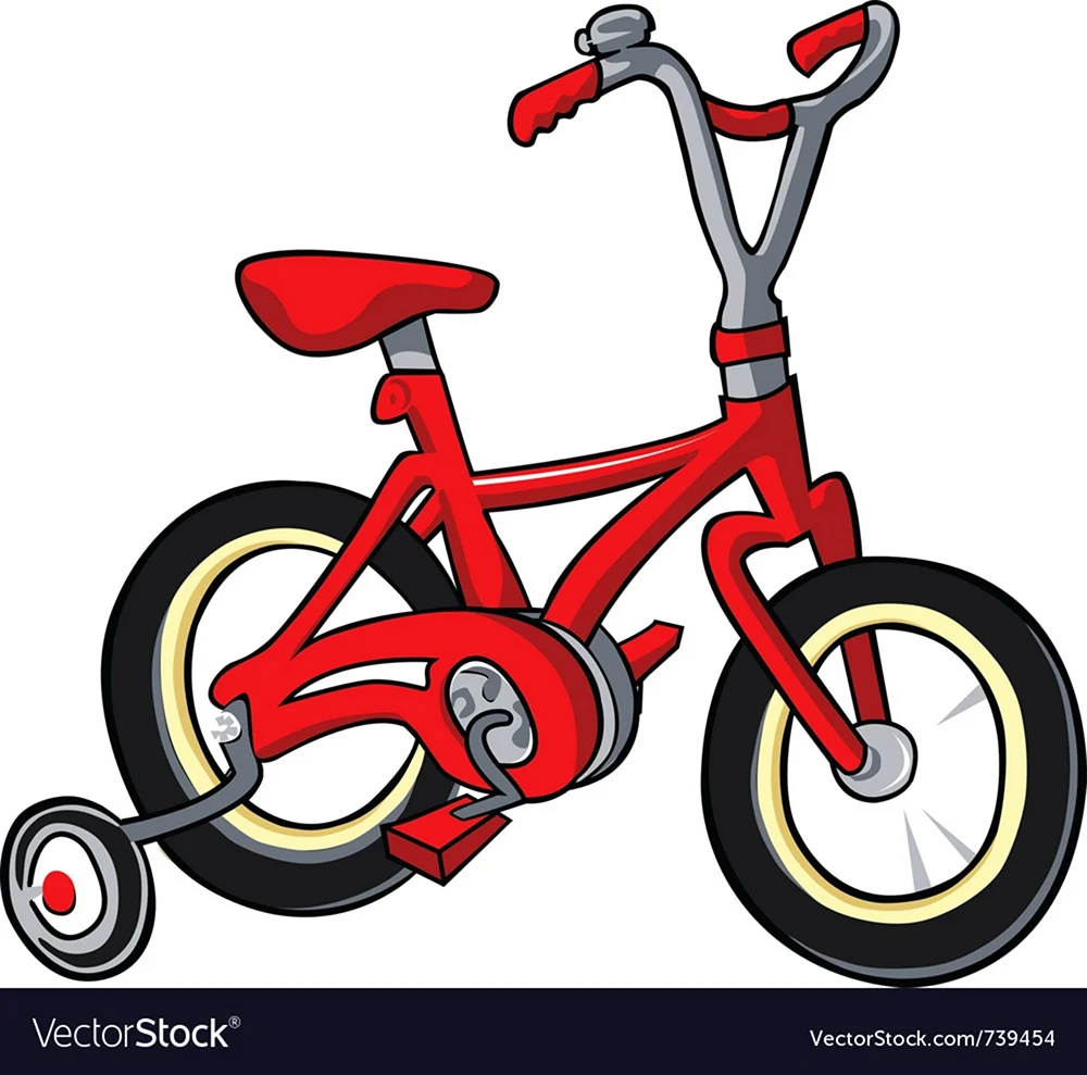 Нарисовать детский велосипед