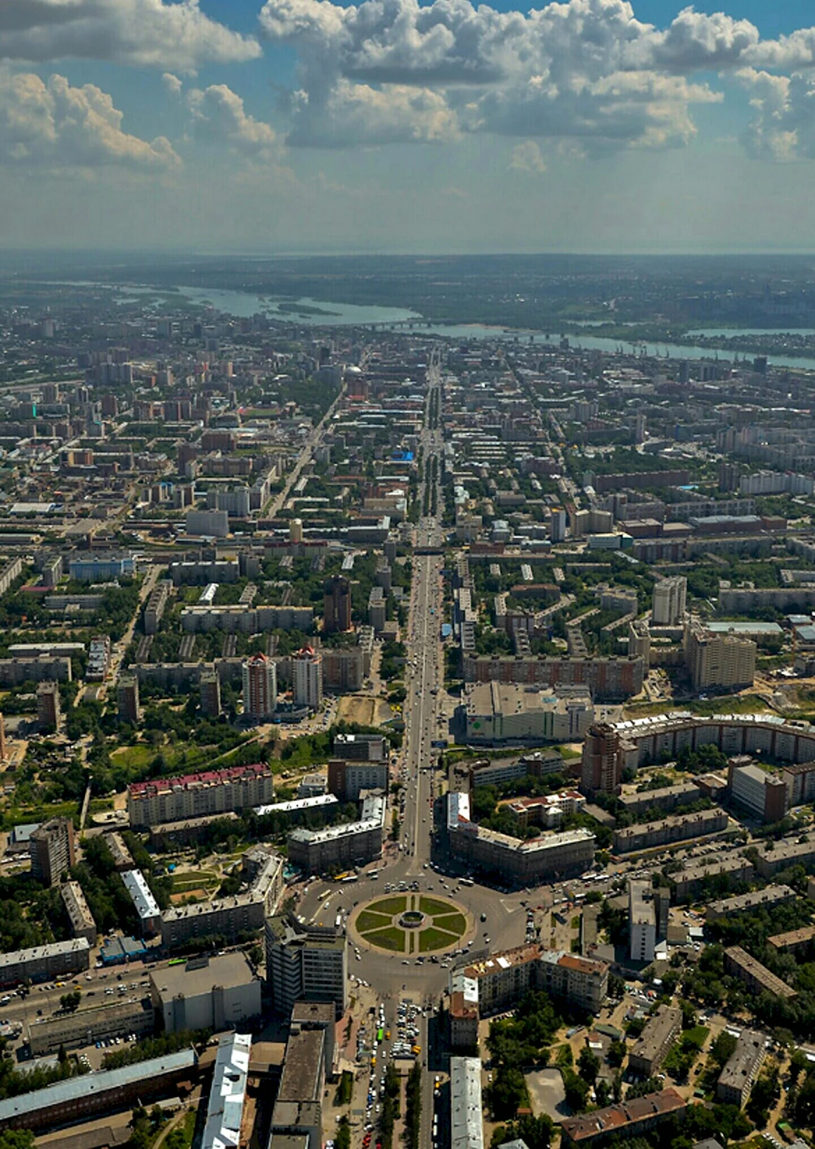 Новосибирск с высоты птичьего полета