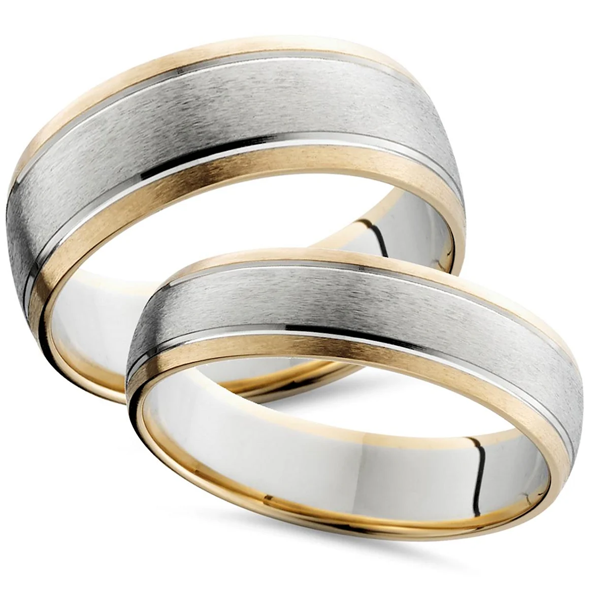 Обручальные кольца с белым золотом