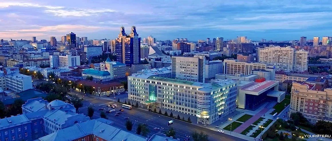 Панорама Новосибирска центр города