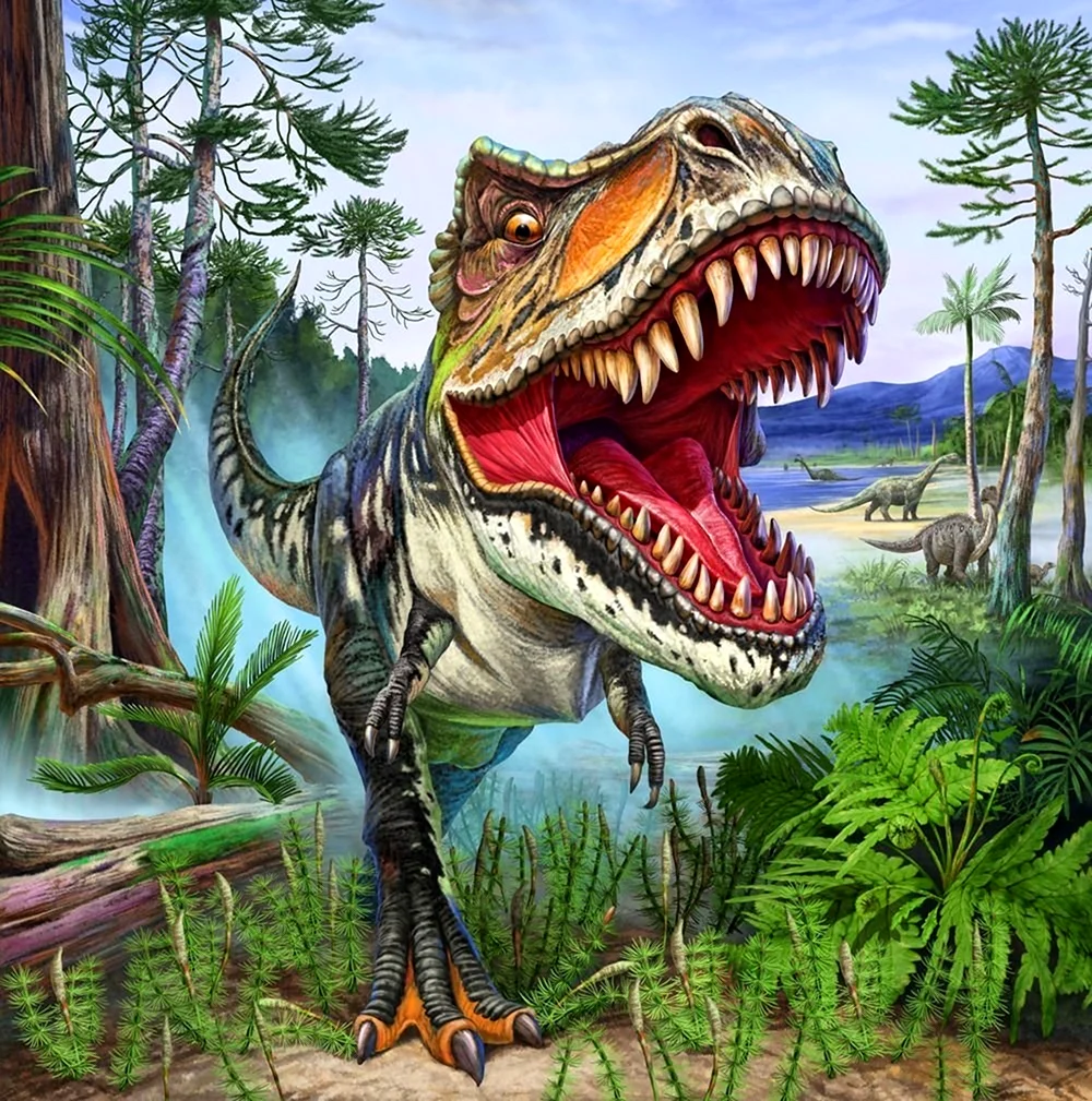 Парк Юрского периода рисунки динозавров