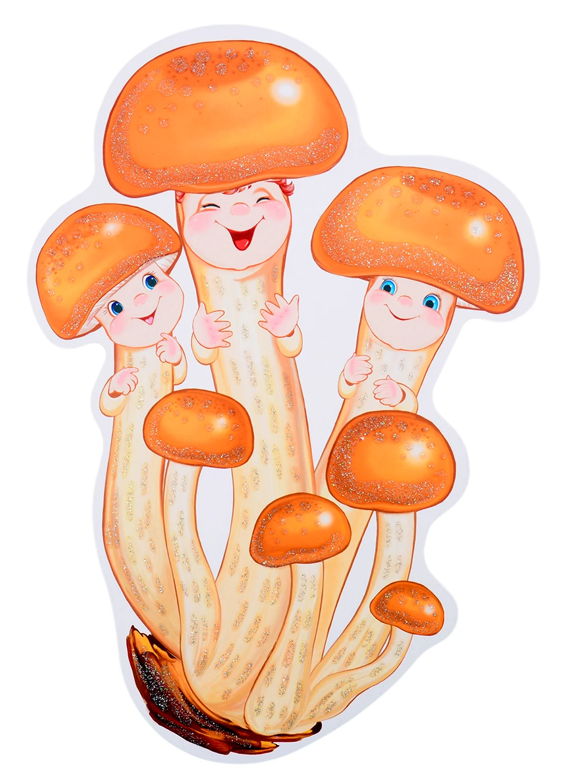 Плакат вырубной а4 грибы опята