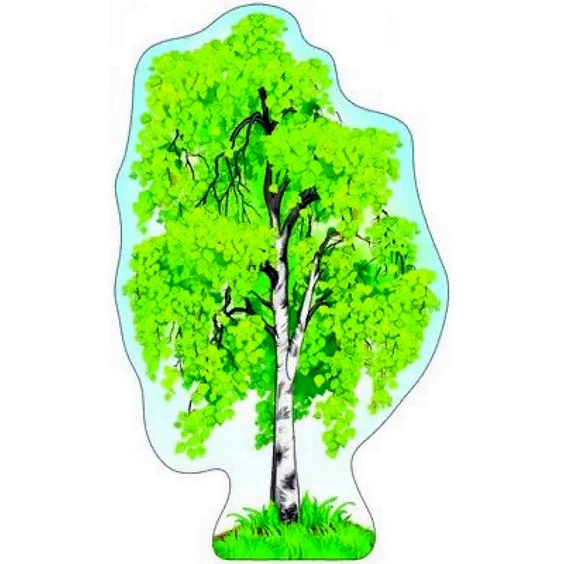 Плакат вырубной деревья