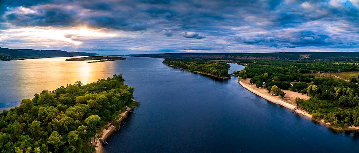 Река Волга Самара