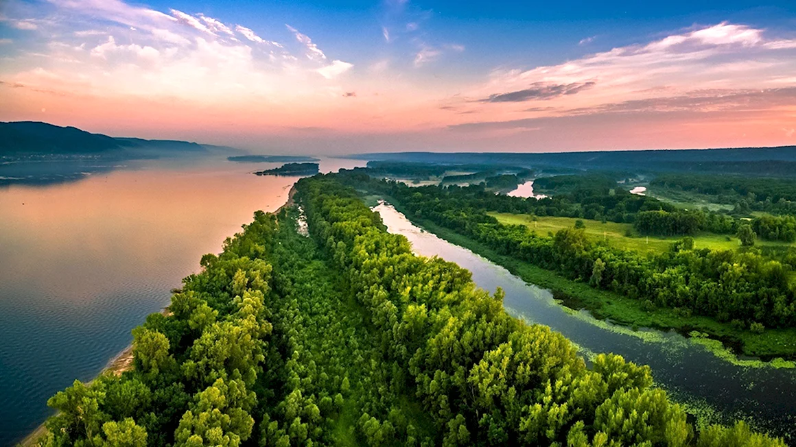 Река Волга Самара