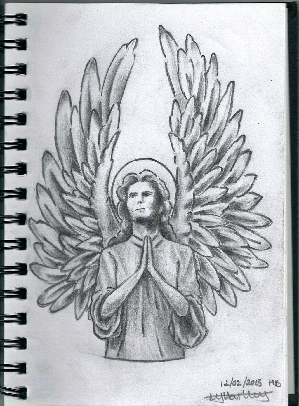 Рисование ангела хранителя