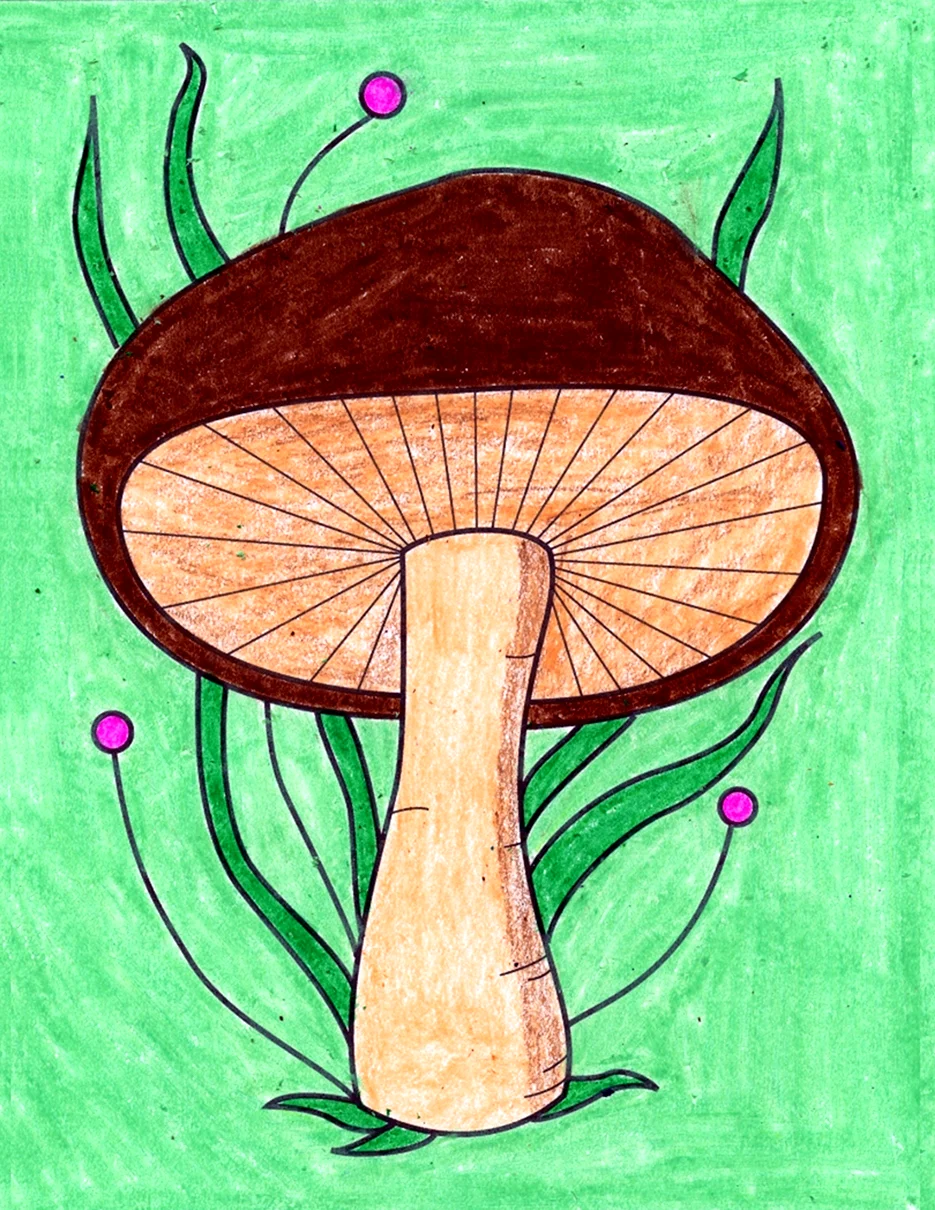 Рисование грибы