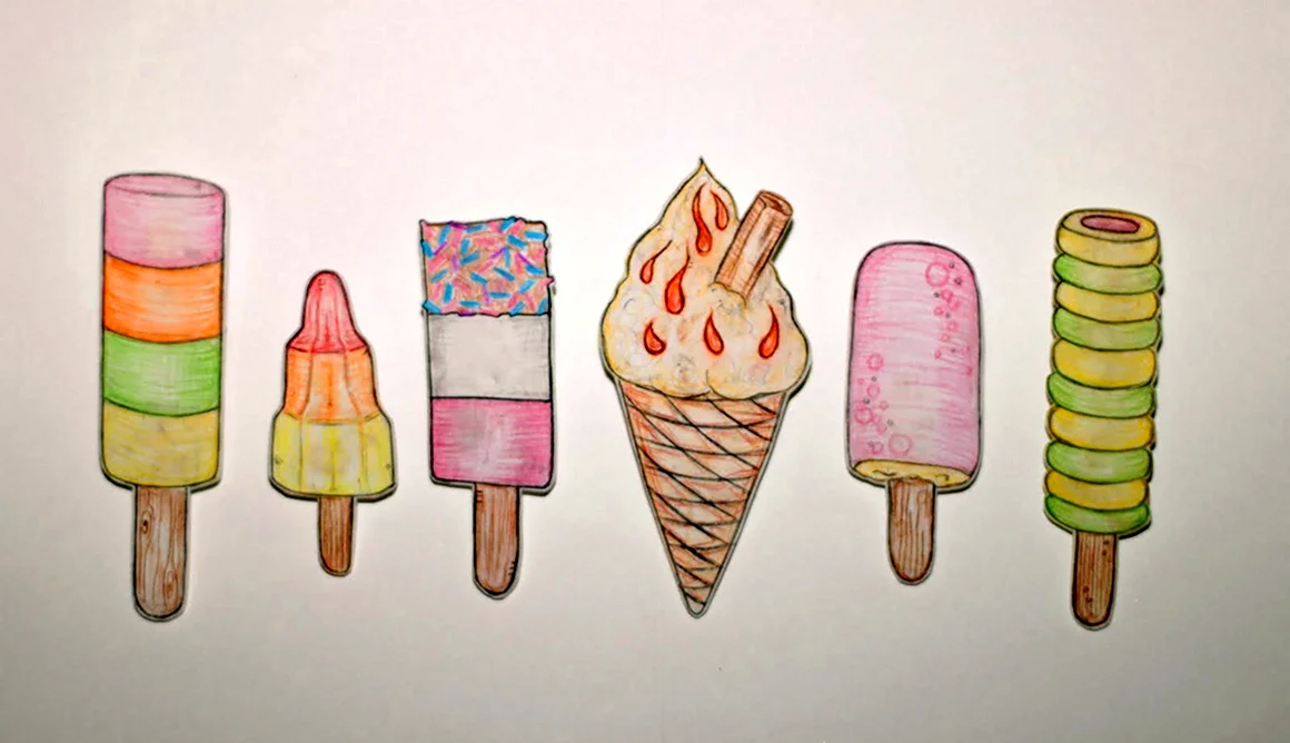 Рисование мороженое