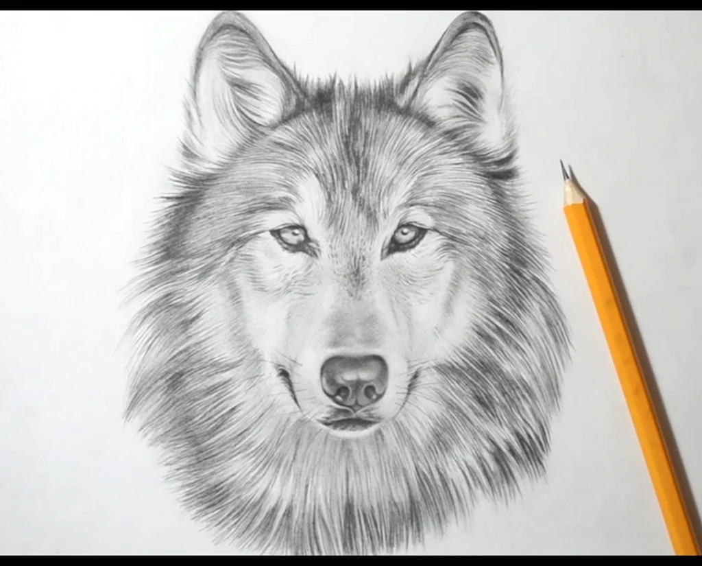 Рисунки Волков карандашом для срисовки
