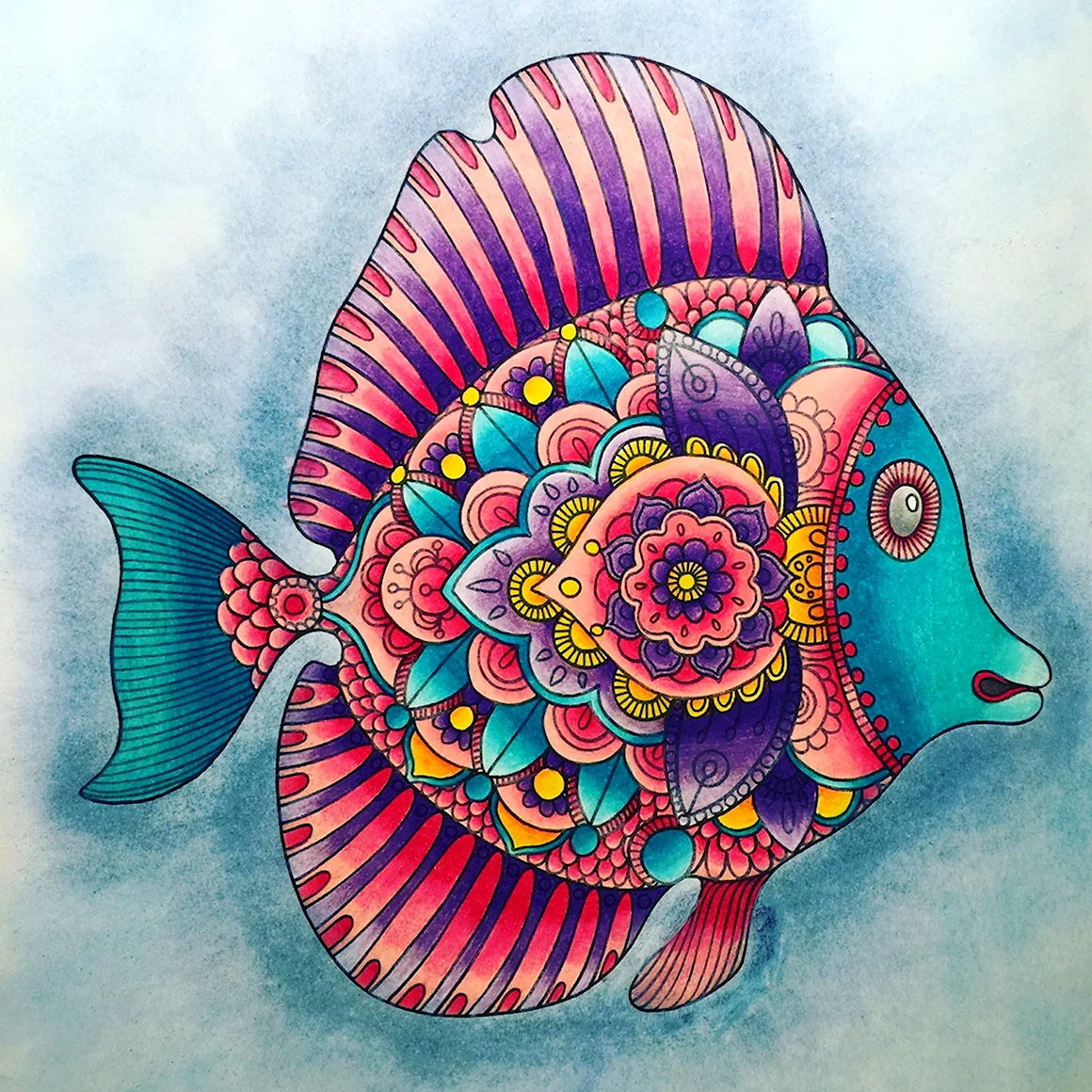 Рыбки цветная Графика
