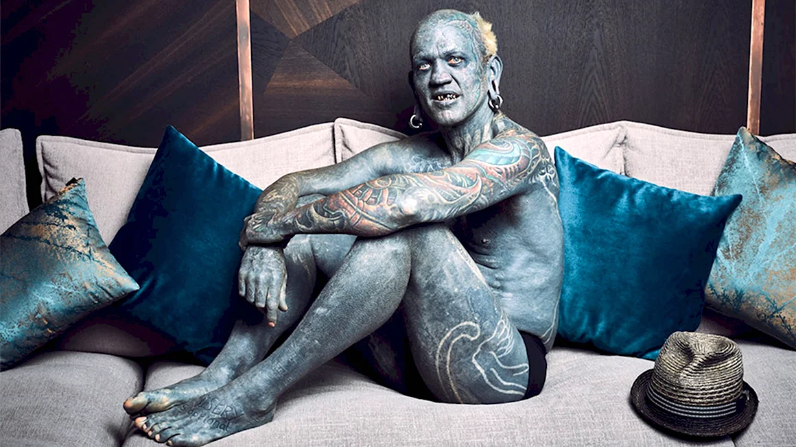 Самый татуированный человек в мире лаки Даймонд Рич